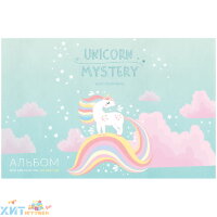 Альбом 40 л. А4 на скрепке "Рисунки. Unicorn mystery" ArtSpace А40_33651